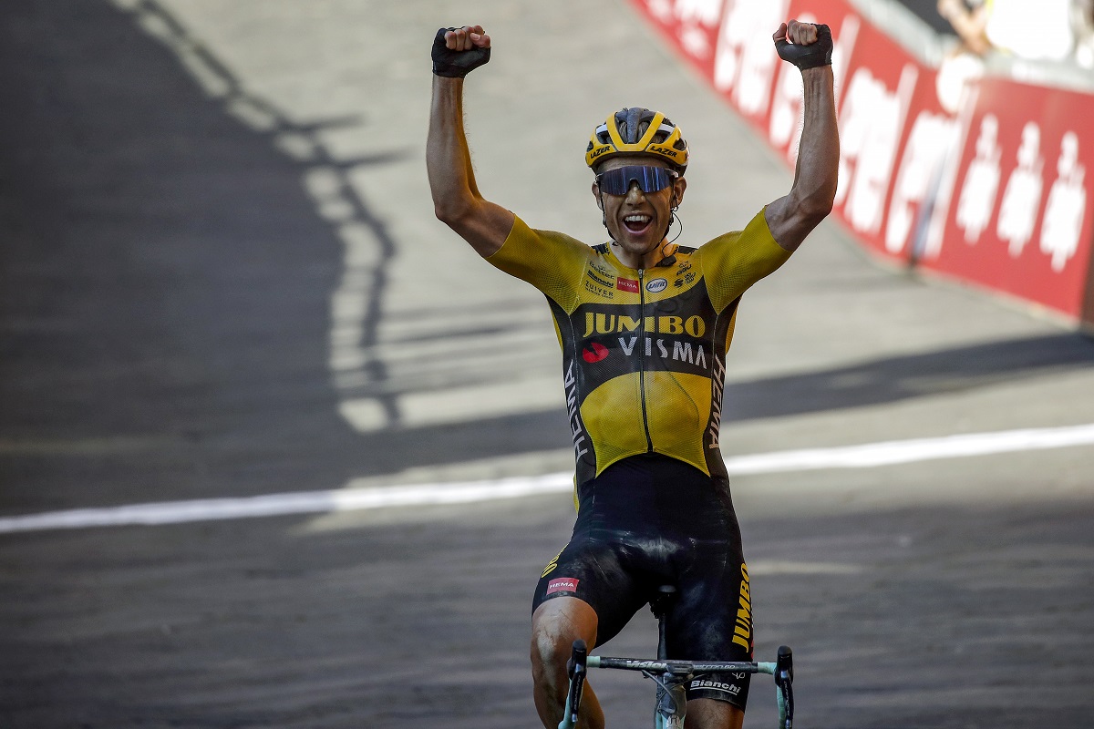 Wout van Aert wins Strade Bianche