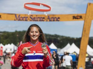 Mille Takes the Silver at Downhill World Championships