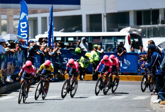 EF Pro Cycling during TTT stage at Tour of Colombia