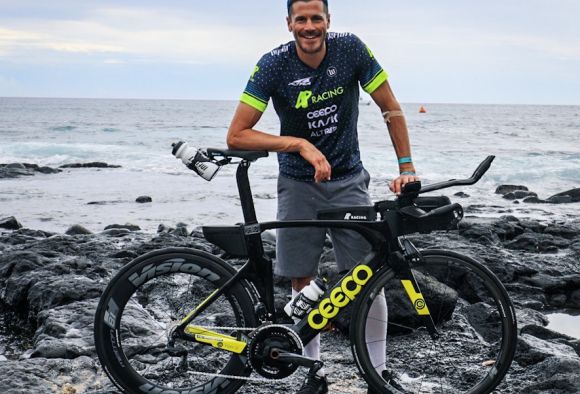 Andy Potts at Kona with Ceepo Shadow bike