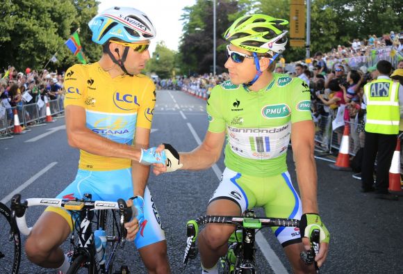 Vincenzo Nibali and Peter Sagan in 2014