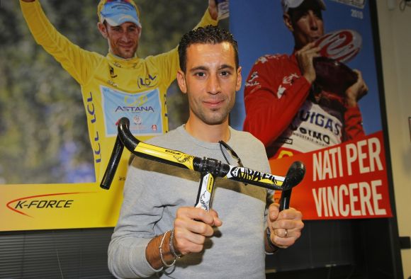 Vincenzo Nibali's customized handlebar