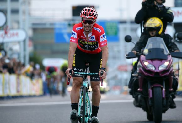 Primoz Roglic in action.